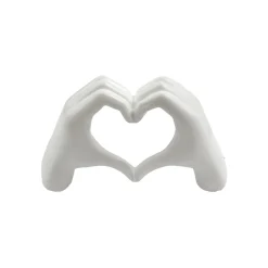 Fashion Objet déco LOVE HAND coloris blanc - 4MURS Objets Déco