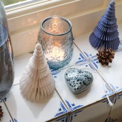 Fashion Objet déco SAPIN PAPIER PLIÉ coloris Bleu et blanc - 4MURS Objets Déco
