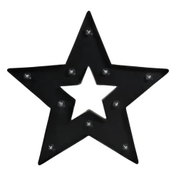 Clearance Objet lumineux STAR coloris noir 35 x 36,5 cm - 4MURS Guirlandes Et Déco Lumineuse