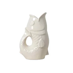 New Vase POISSON coloris blanc - 4MURS Objets Déco