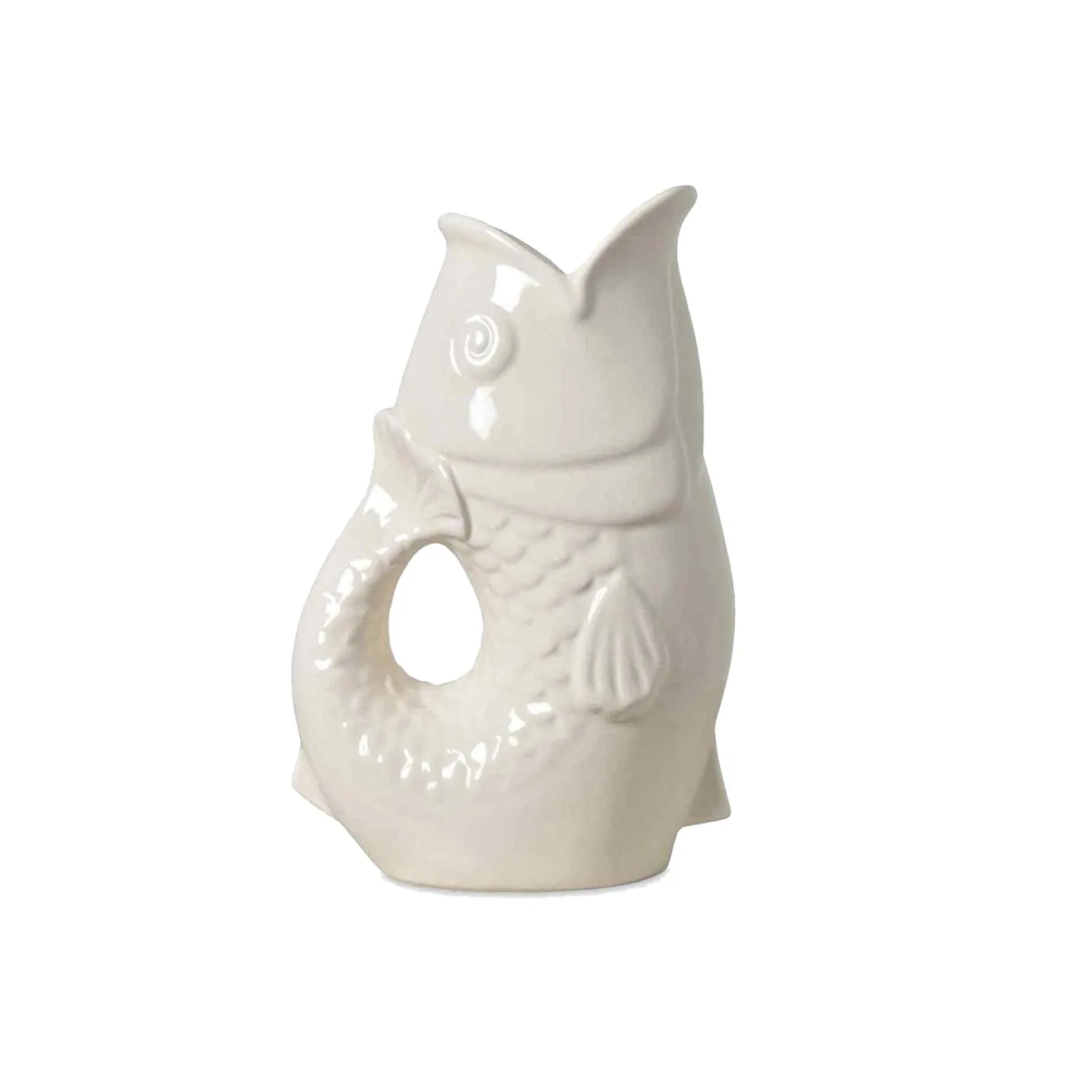 New Vase POISSON coloris blanc - 4MURS Objets Déco