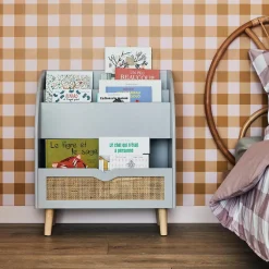 Outlet Bibliothèque Enfant EZRA coloris gris souris - 4MURS Enfant Meubles Enfant|Meubles Enfant