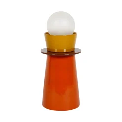 Sale Lampe à poser KENDAMA coloris orange 26,5 x 12 cm - 4MURS Lampes À Poser