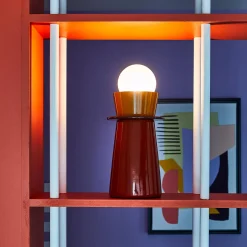 Sale Lampe à poser KENDAMA coloris orange 26,5 x 12 cm - 4MURS Lampes À Poser
