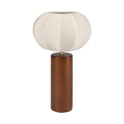 Sale Lampe à poser MOON coloris Brun et beige 35 x 23 cm - 4MURS Lampes À Poser