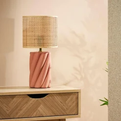 Hot Lampe à poser TWIST coloris terracotta 43 x 20 cm - 4MURS Lampes À Poser