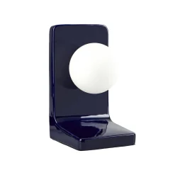 Online Lampe à poser WALTER coloris bleu nuit 23 x 13 cm - 4MURS Lampes À Poser