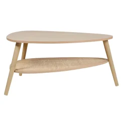 Sale Table basse CARMEN coloris naturel 80 x 55 cm - 4MURS Tables