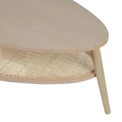 Sale Table basse CARMEN coloris naturel 80 x 55 cm - 4MURS Tables