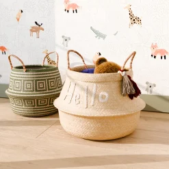 Hot Panier HELLO coloris beige - 4MURS Enfant Déco Enfant|Objets Déco