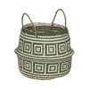 Discount Panier INGO coloris Beige/Vert - 4MURS Objets Déco