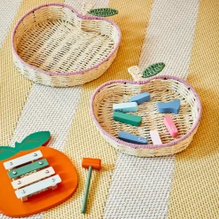 Hot Panier POMME coloris beige - 4MURS Enfant Déco Enfant|Objets Déco
