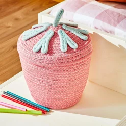 New Panier STRAWBERRY coloris rouge - 4MURS Enfant Déco Enfant|Objets Déco