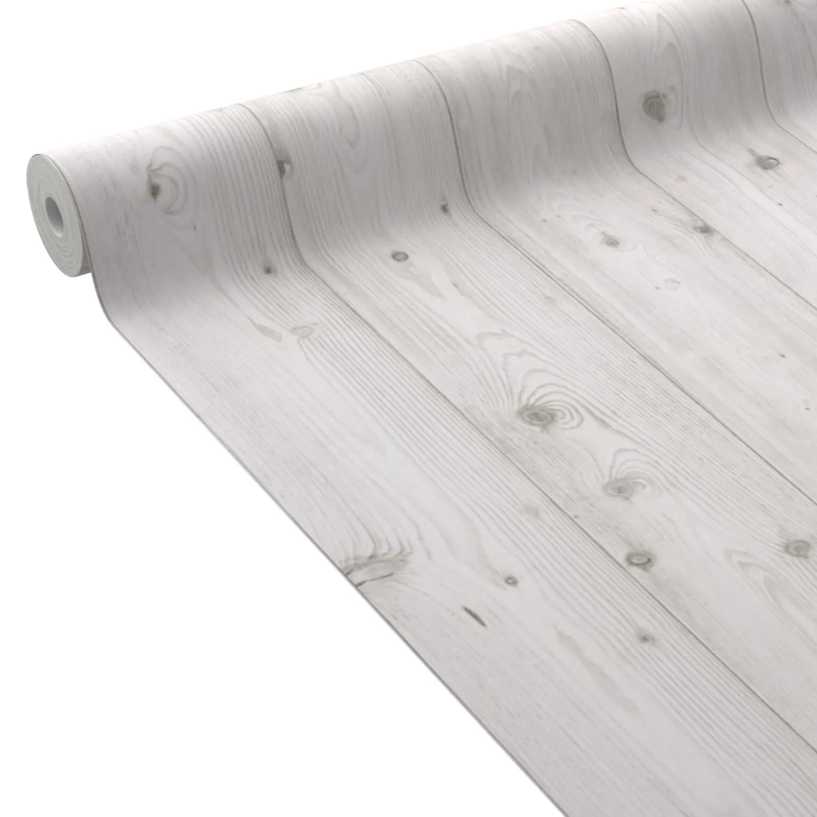 Clearance Papier peint BOARD coloris blanc grisé - 4MURS Papiers Peints