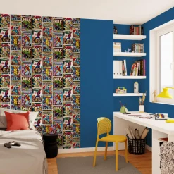 Discount Papier peint HEROS MARVEL coloris multicolore - 4MURS Enfant Papiers Peints Enfant|Papiers Peints