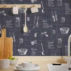 Hot Papier peint intissé A TABLE coloris noir - 4MURS Papiers Peints