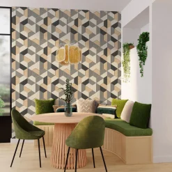 Hot Papier peint intissé AKITO coloris ton bois - 4MURS Papiers Peints