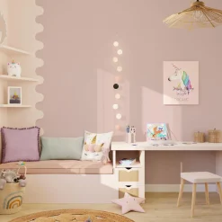 Online Papier peint intissé BAMBINO coloris rose poudré - 4MURS Enfant Papiers Peints Enfant|Papiers Peints