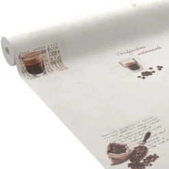 New Papier peint intissé BARISTA coloris blanc cassé - 4MURS Papiers Peints
