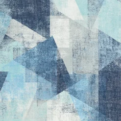Online Papier peint intissé BENSON coloris bleu jeans - 4MURS Papiers Peints