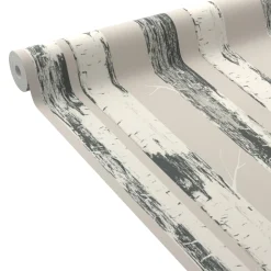 Outlet Papier peint intissé BETULA coloris beige clair - 4MURS Papiers Peints