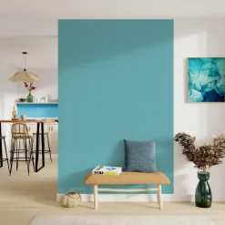 Sale Papier peint intissé CALICO coloris bleu aqua - 4MURS Papiers Peints