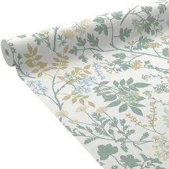 Sale Papier peint intissé CARLY coloris vert de gris - 4MURS Papiers Peints