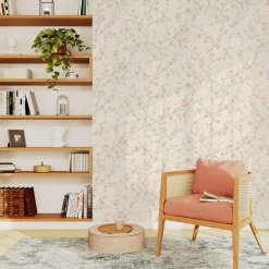 Online Papier peint intissé CHERRY BLOSSOM blanc cassé et rose - 4MURS Papiers Peints