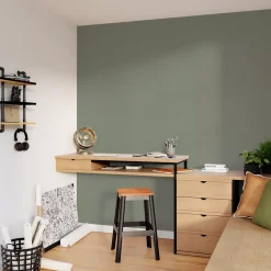 New Papier peint intissé CLASSIC LINE coloris kaki - 4MURS Papiers Peints