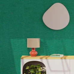 Hot Papier peint intissé CURAÇAO coloris vert émeraude - 4MURS Papiers Peints
