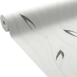 Discount Papier peint intissé DIANA coloris blanc - 4MURS Papiers Peints
