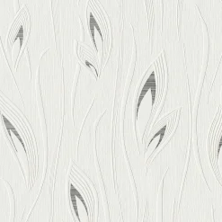 Discount Papier peint intissé DIANA coloris blanc - 4MURS Papiers Peints