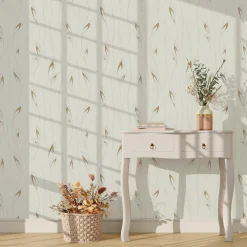Hot Papier peint intissé DIANA coloris blanc - 4MURS Papiers Peints