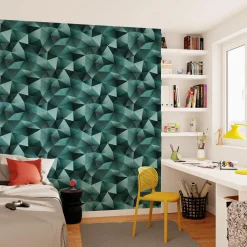 Sale Papier peint intissé EKYNOX coloris émeraude - 4MURS Papiers Peints