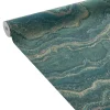 New Papier peint intissé ELAURA coloris émeraude - 4MURS Papiers Peints