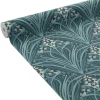 Online Papier peint intissé ELIZABETH coloris bleu paon - 4MURS Papiers Peints