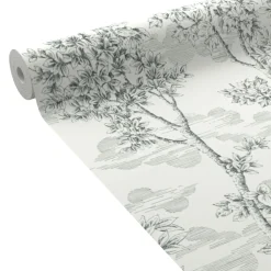 Clearance Papier peint intissé ERNEST coloris noir et blanc - 4MURS Papiers Peints