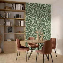 Sale Papier peint intissé EVELEEN coloris vert anglais - 4MURS Papiers Peints