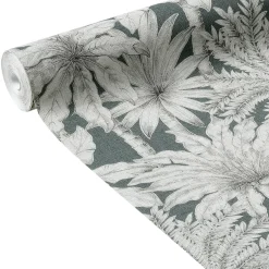 Online Papier peint intissé FLORENTINE PALM GARDEN vert céladon - 4MURS Papiers Peints