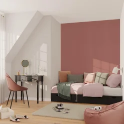 Outlet Papier peint intissé FLORENTINE coloris vieux rose - 4MURS Papiers Peints