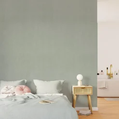 Online Papier peint intissé FLORENTINE coloris vert de gris - 4MURS Papiers Peints