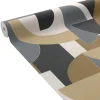 Outlet Papier peint intissé FOSTER coloris brun et gris - 4MURS Papiers Peints