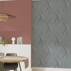 Hot Papier peint intissé FRISSON coloris gris métallisé - 4MURS Papiers Peints