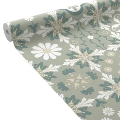 Outlet Papier peint intissé LAZARE coloris vert sauge - 4MURS Papiers Peints