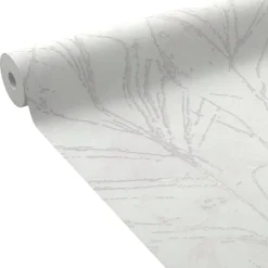 Online Papier peint intissé LORELLA coloris blanc / doré - 4MURS Papiers Peints