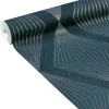 Best Papier peint intissé LUXURY coloris bleu nuit - 4MURS Papiers Peints