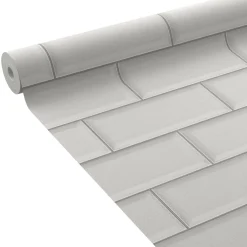 Fashion Papier peint intissé MALCOLM coloris blanc - 4MURS Papiers Peints