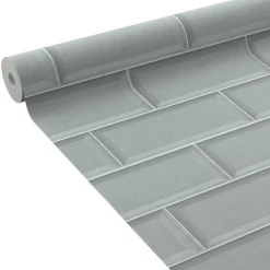 Fashion Papier peint intissé MALCOLM coloris vert de gris - 4MURS Papiers Peints