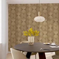 Clearance Papier peint intissé MELCHIOR coloris doré - 4MURS Papiers Peints