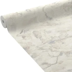 Clearance Papier peint intissé MINERAL coloris blanc - 4MURS Papiers Peints